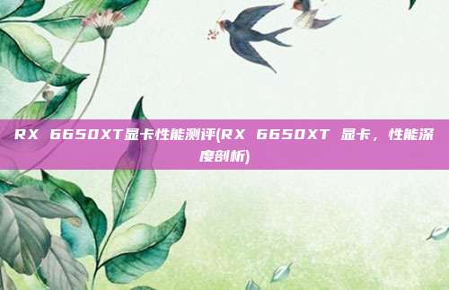 RX 6650XT显卡性能测评(RX 6650XT 显卡，性能深度剖析)